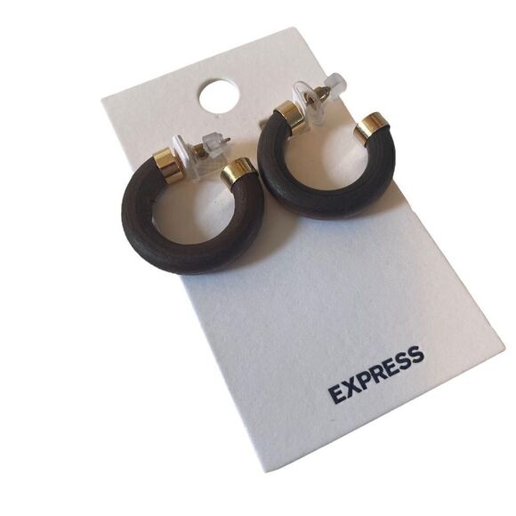 Express Dark Wood 3/4 Hoops. Simple & Stylish. - Picture 2 of 6